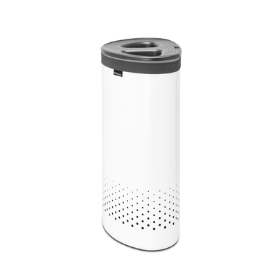 Brabantia Wasbox - 55 liter - kunststof deksel - uitneembare waszak - wit