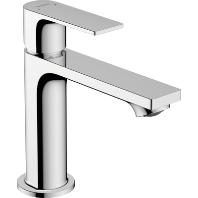 Hansgrohe Rebris e 1 greeps wastafelkraan - 110 met trekwaste - hoogglans chroom