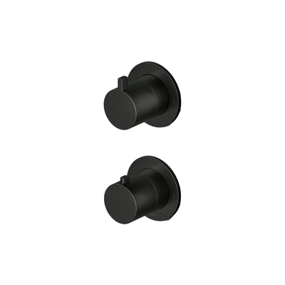 Hotbath Ace Partie apparente - pour mitigeur thermostatique encastré - 2 voies - inverseur - noir brossé PVD