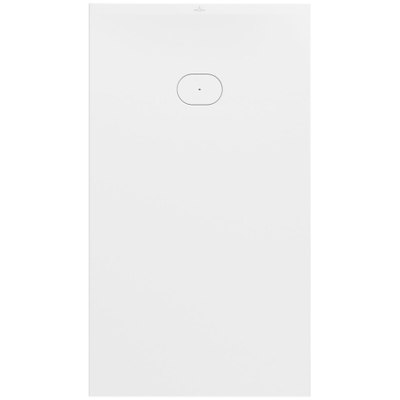 Villeroy & Boch Ecora douchebak - 160x90x4.5cm - afvoer korte zijde - white alpine (wit)
