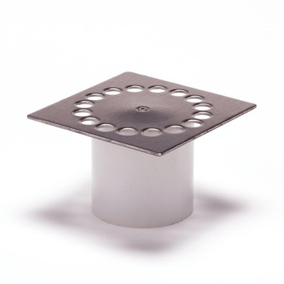 Dyka Grille en acier inoxydable pour siphon de douche 10x10cm