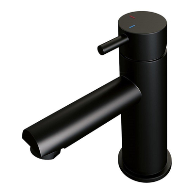 Brauer Black Edition Robinet de lavabo bas économiseur d'énergie Noir mat