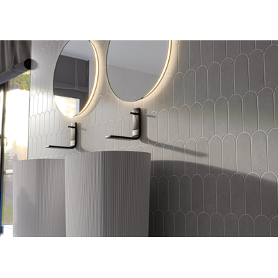 Terravito Evarno wandtegel - 8x21.5cm - Plomb mat (grijs)