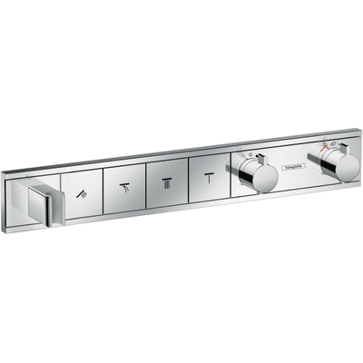 Hansgrohe Rainselect Afbouwdeel - voor inbouw douchekraan - thermostatisch - voor 4 functies - 59.8x9cm - thermostaat - hoogglans chroom