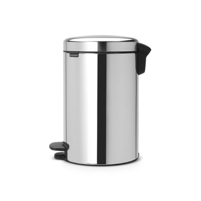 Brabantia NewIcon Pedaalemmer - 12 liter - kunststof binnenemmer - brilliant steel