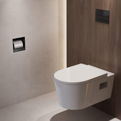 Hansgrohe XtraStoris Original Toiletrolhouder - 15x15x14cm - mat zwart