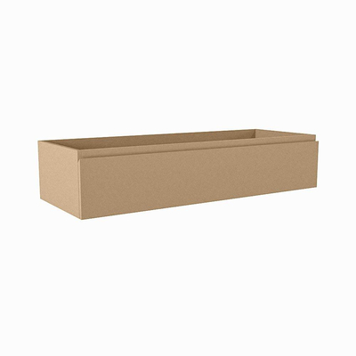 Mondiaz FOGE Meuble sous vasque - 120x45x25cm - 1 tiroir - softclose - 1 découpe droite - Oro