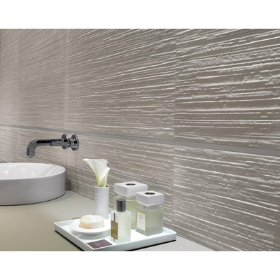 Terravito Ellino carreau mural - 25x75cm - Rectangulaire - 8.5mm - Aspect pierre naturelle - Grey rock