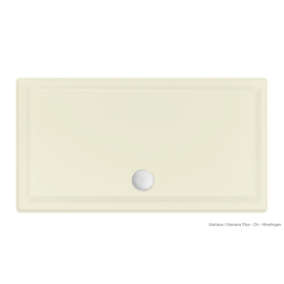 Xenz Mariana douchebak - 120x90x7 - Acryl - pergamon