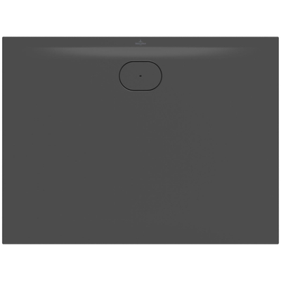 Villeroy & Boch Ecora douchebak - 120x90x3.5cm - afvoer lange zijde - anthracite (antraciet)