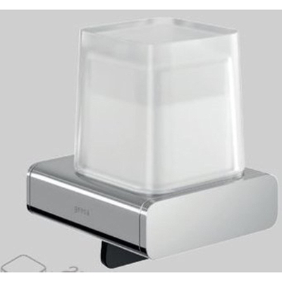 Geesa Shift Zeepdispenser 200 ml Chroom met gesatineerd glas