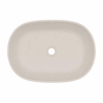 FugaFlow Eccelente Pietra Vasque - 45x32x12cm - solid surface - beige mat