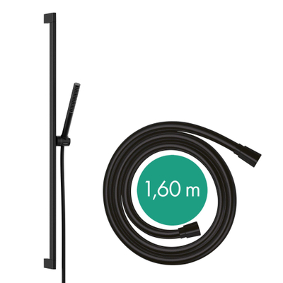 HansgrohePulsify Sglijstangset m. 100 1jet staafhanddouche ecosmart90cm mat wit