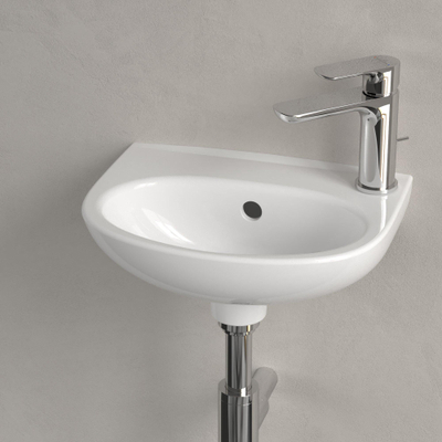 Villeroy & Boch O.novo Fontein - 360 x 275 x 145 mm - glans wit Alpin (wit) - met overloop
