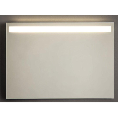 Adema Squared 2.0 Miroir salle de bains 100x70cm avec éclairage LED supérieur avec interrupteur capteur