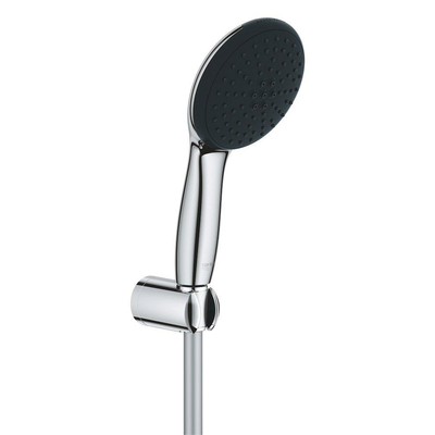 GROHE Vitalio QuickFix Ensemble de douchette à main - Ø11cm - 2 types de jet - 8,0/min - avec support - avec flexible - 175cm - chrome
