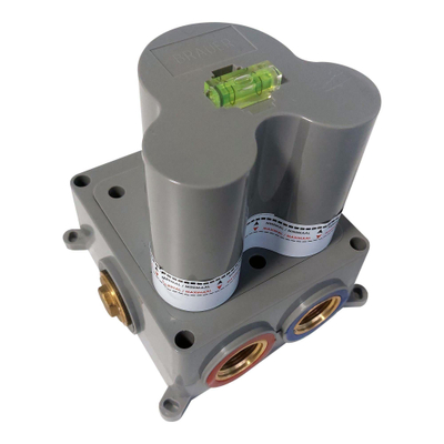 Brauer Gunmetal Edition inbouwthermostaat - inbouwdeel - 1 gladde knop - PVD - geborsteld gunmetal
