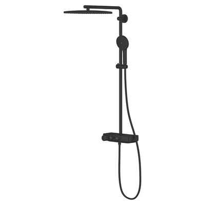 GROHE Vitalio Joy doucheset - 35x23cm - rechthoek - thermostatisch - SmartControl - mat zwart