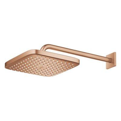 GROHE Tempesta 250 regendoucheset - 38cm - vierkant - 8 l/min - geborsteld warm sunset (koper)
