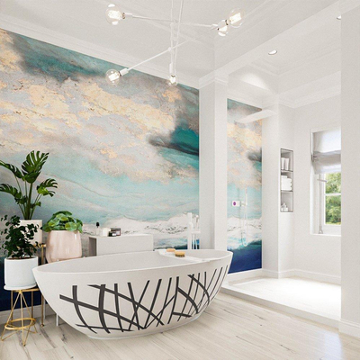 MONDIAZ HOLM DESIGN Baignoire autoportante - 180x85cm - Dark Grey / Talc