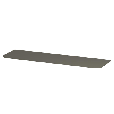 INK Concept R Wastafelblad - 160x45x1.7cm - tbv afgeronde onderkast - MDF lak - Mat beton groen