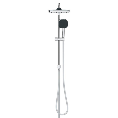 Grohe Vitalio Comfort 250 QuickFix Douche pluie - pomme de douche 25cm - douchette carrée - 2 jets - sans inverseur - chrome