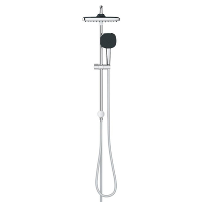 GROHE Vitalio Comfort 250 QuickFix Regendoucheset - hoofddouche - 25cm - vierkante handdouche - 2 straalsoorten - chroom - lichte beschadigd - OUTLET UDEN