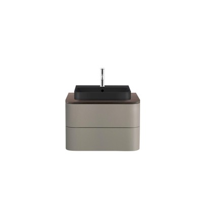 Duravit happyd 2 plus lavabo à poser avec trou pour robinet et trop-plein 50x40cm avec robinet poussoir céramique blanc