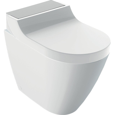 Geberit AquaClean pack closet staand - 56cm - met douchezitting - spoelrandloos - rvs wit
