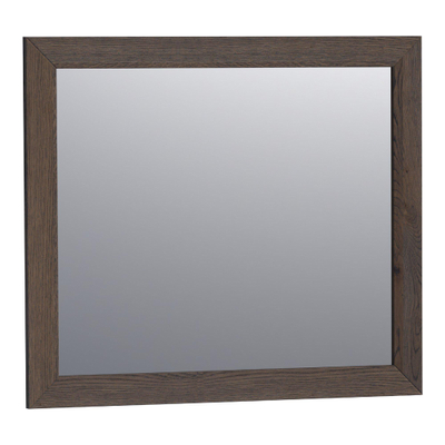 BRAUER Citrine miroir - 80x70cm - rectangulaire - lamelles chêne noir cadre
