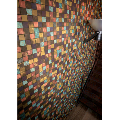 Dune Ceramic Mosaics Mozaiektegel 29.8x29.8cm Bronzo 8mm Mat/glans Bont Multicolor