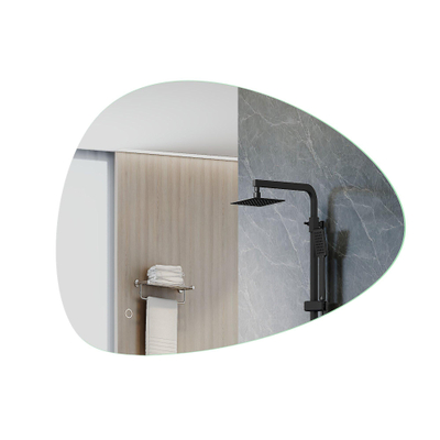 Arcqua Rocker spiegel – organisch – 80x55 cm – indirecte LED rondom – spiegelverwarming – Naturel