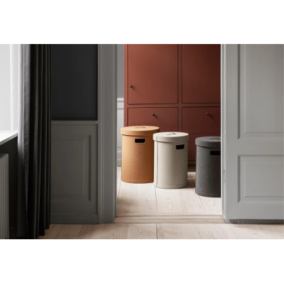 Blomus SAHLA Panier à linge - 35x35x51 - similicuir - sable