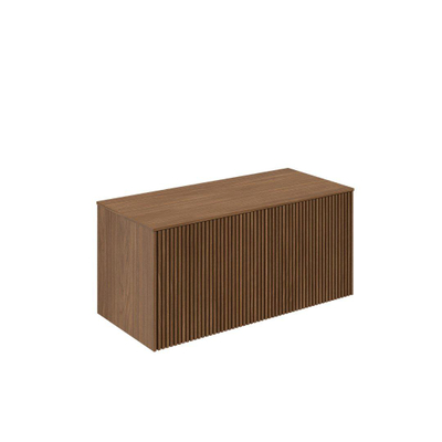 Crosswater Limit Wastafelblad - 100x45.3cm - mdf - walnoot