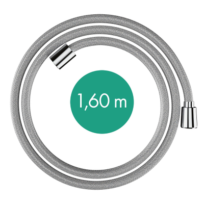 Hansgrohe Designflex Textiel - doucheslang - 160cm - hoogglans chroom