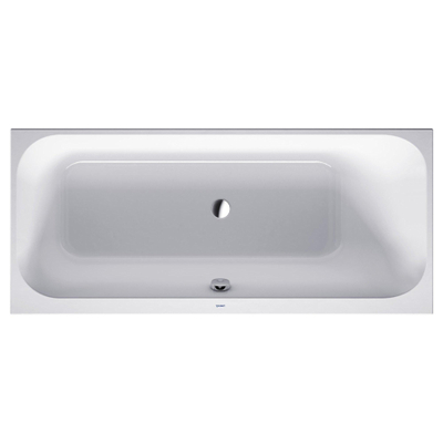 Duravit HappyD 2 baignoire encastrable en matériau synthétique acrylique rectangulaire avec dossier à droite 170x75x46cm sans pieds blanc