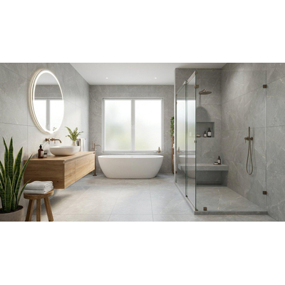 ÉCHANTILLON Terravito Ivvano carreau mural et de sol - 59.5x59.5cm - 9.5mm - rectifié - blanc