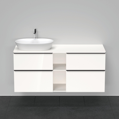 Duravit D-neo Meuble sous vasque 140x55x66.4cm 4 tiroirs Blanc haute brillance