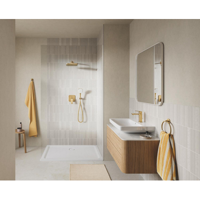 GROHE Tempesta 110 Cube douchette - avec support 3 jets - cool sunrise brossé (doré)