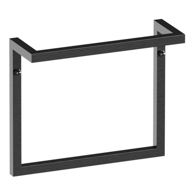 BRAUER Handdoekrek - 35x30x12cm - geborsteld gunmetal