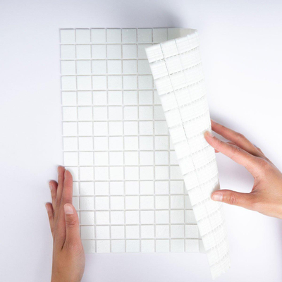 The Mosaic Factory Amsterdam carrelage mosaïque 32.2x32.2cm pour mur et sol intérieur et extérieur carré verre Ultra blanc