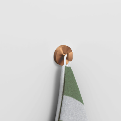 Clou Flat set à 2 kledinghaken brons geborsteld PVD