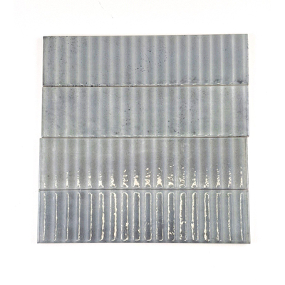 SAMPLE Terravito Sileno Voor wandtegel - 30x7.5cm - 8mm - ribbel - Grijs
