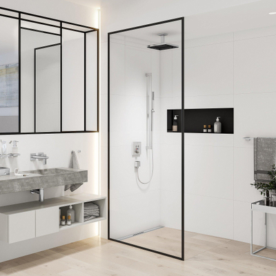 Hansgrohe Pulsify e - plafondaansluiting - 10cm - hoogglans chroom