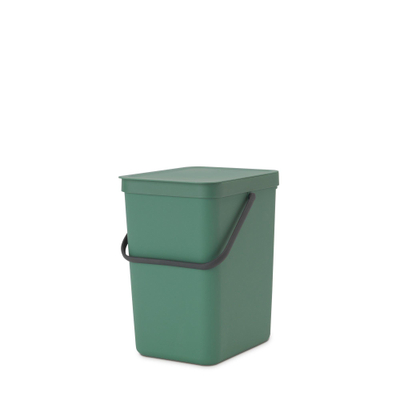 Brabantia Sort & Go Afvalemmer - 25 liter - hengsel - fir green