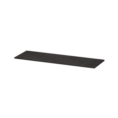 INK Topdeck Wastafelblad - 140x45x2cm - tbv onderkast - MFC - Houtskool eiken