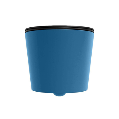 Mondiaz LAVIE WC suspendu – sans bride – 36 x 53 cm – avec abattant softclose – Jeans (bleu), abattant Urban (noir)