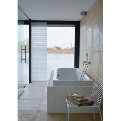 Duravit Happy D.2 Kunststof inbouwbad acryl rechthoekig - met 2 rugsteunen - 180x80x46cm - zonder poten - zonder ommanteling - glans wit