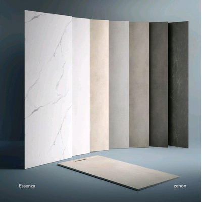 Zenon Essenza Panneaux muraux- 280x120cm - PPVC - ensemble de 2 - Marbre Calacatta (blanc)
