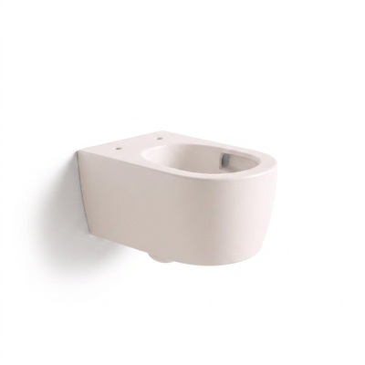 QeramiQ Dely Swirl Wandclosetset - 36.5x53cm - diepspoel - rimless - softclose zitting - linnen